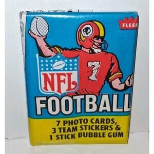 1979 Fleer NFL Football UNOPENED Wax Pack Card Set - Excellent Condition